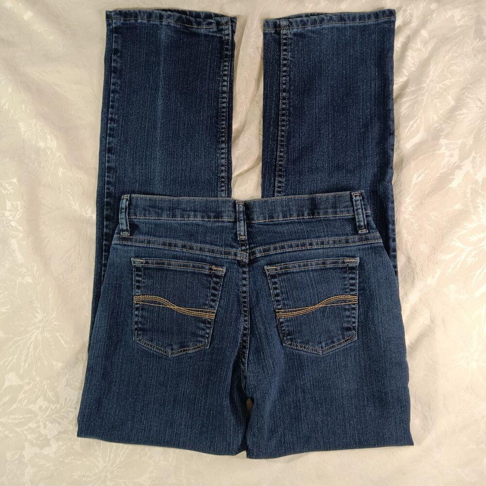 Riders By Lee Jeans 6M Darkwash Blue Classic Fit Stretchy Midrise Straight Leg